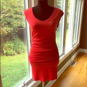GUESS -  deep orange Ruched Bodycon Dress🔥